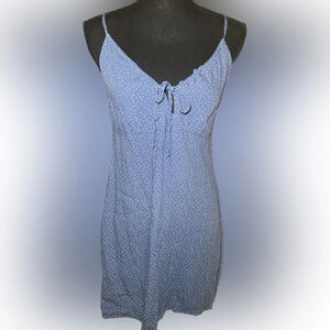 L.A. Hearts for‎ Pac Sun light blue and white polka dot dress, size M